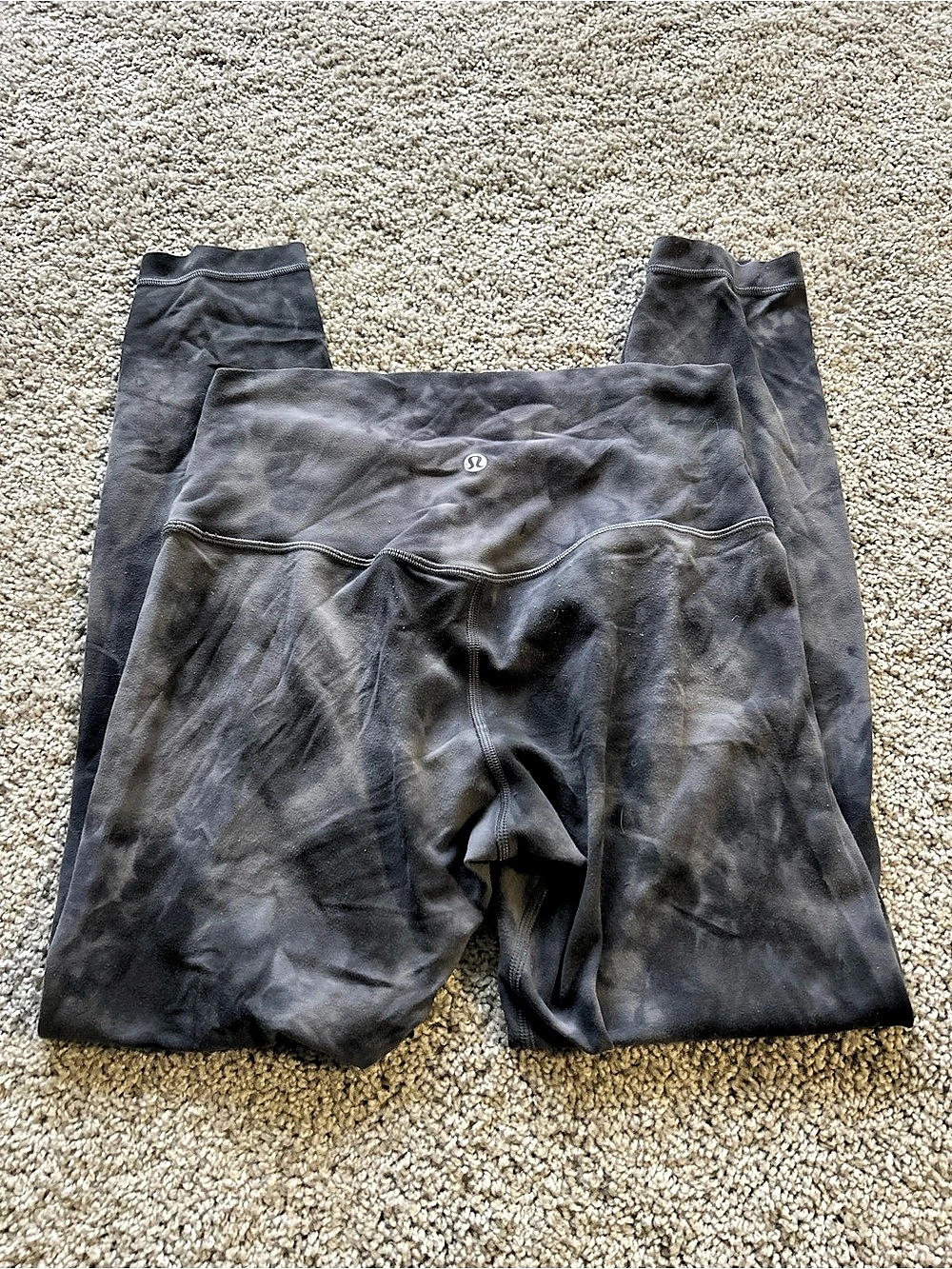Lululemon Align High-Rise Pant 25" Diamond Dye Black Size 6